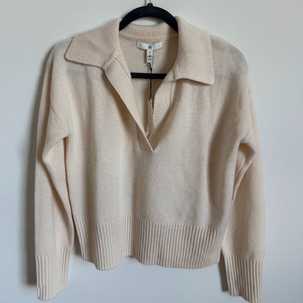 Banana Republic Luna Cashmere Sweater Polo